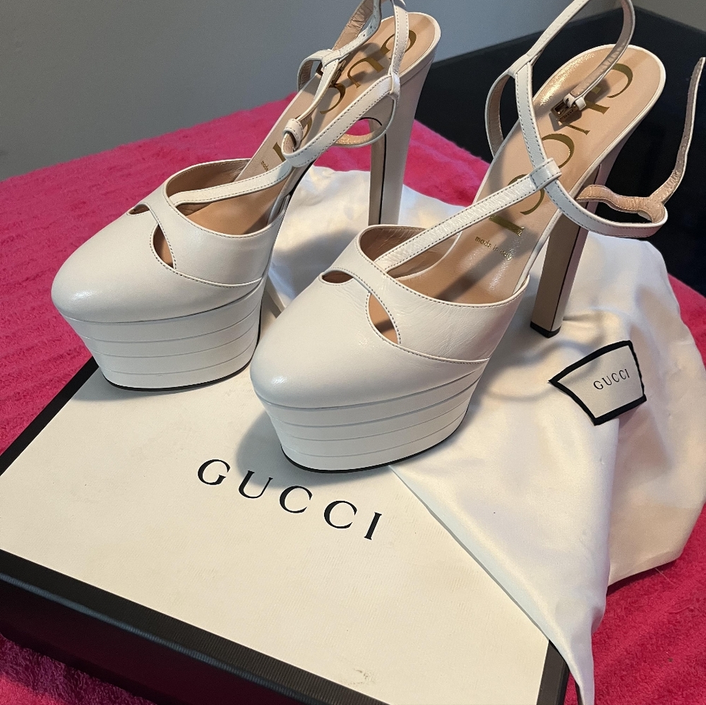 Gucci Angel Platforms Size 41